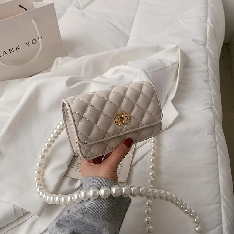 

Popular Shoulder Bags Women Spring Summer Casual brand Pearl Small Square bag All-match High Quality Easy Matching Crossbody Bag