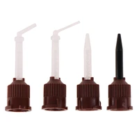 50 pcspack dental materials 3 5mm impression mixing tips temporary silicon rubber dispenser gun mix head dentist tools