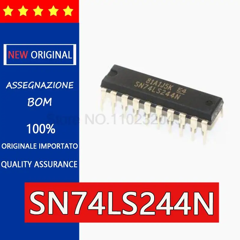 Оригинальные буферные и линейные чипы 74LS244 SN74LS244N HD74LS244P DIP20, поглощающие патчи 5,2 мм SOP20, широкоугольные, 5 шт.