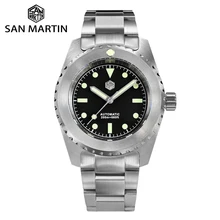 San Martin Men Watch 41mm Retro Diver Middle Ages Style Classic Vintage Miyota Self-winding Mechanical Watches 20 Bar Luminous
