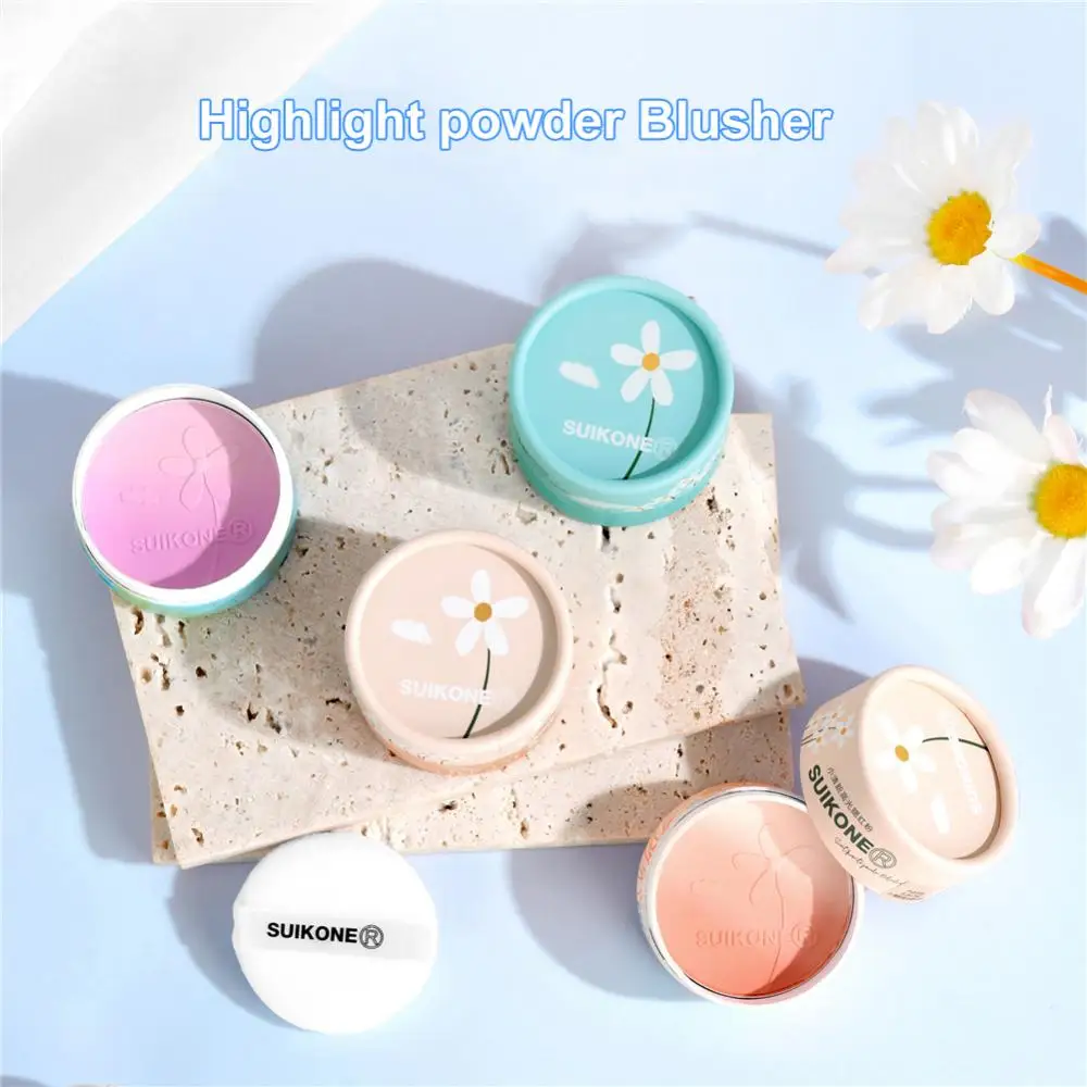 

High Light Peach Blush Powder Palette Pearly Shiny Matte Gradient Two-tone Rouge Cheek Contour Cream Face Makeup Cosmetics