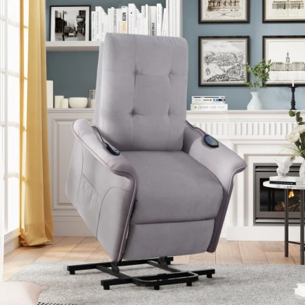 

Кресло с подъемным механизмом для пожилых людей, регулируемое массажное кресло с откидывающейся спинкой для гостиной