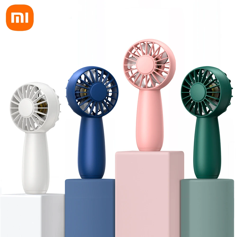 

Xiaomi 3000mAh Portable Fan Handheld Fold Office Desktop Multifunctional Folding Electric Fan with Neck Lanyard Outdoor Cooling