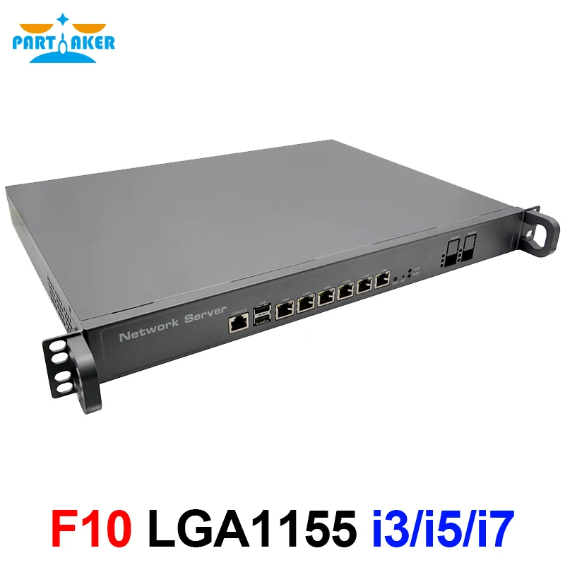 1U Rackmount Lga1155 Intel Core I3 3240 I5 3470 I7 3770 Finestre Server Di Rete 6 Lan 2 Sfp 2 Usb Firewall Pfsense
