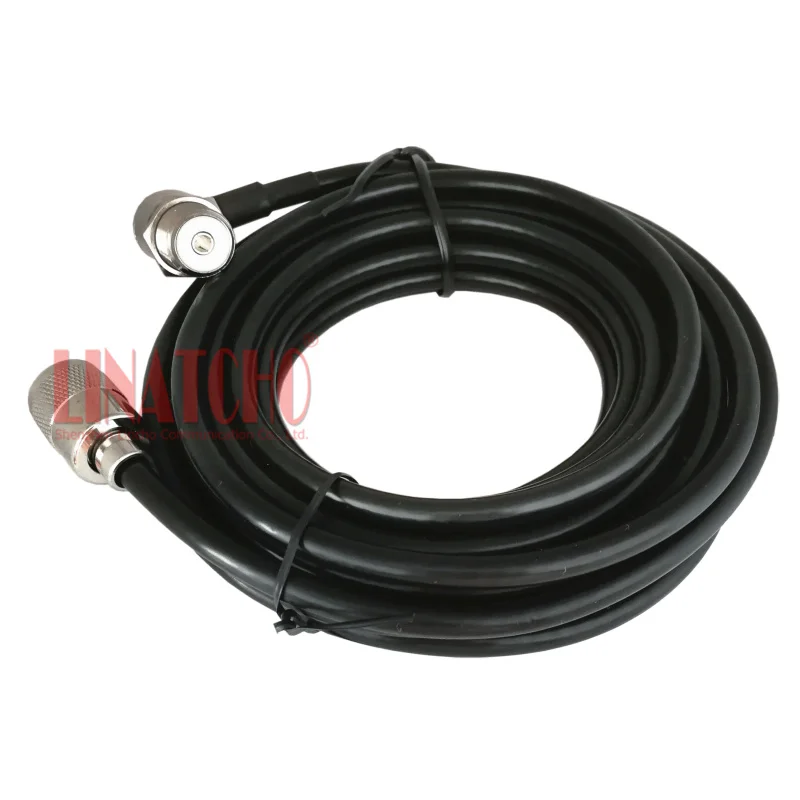 5 Meters SYWV-50-5 UHF PL259 Male to SO239 Female Connector FT-100DR FT1907 FT1807 TM-271 Car Radio Antenna Cable