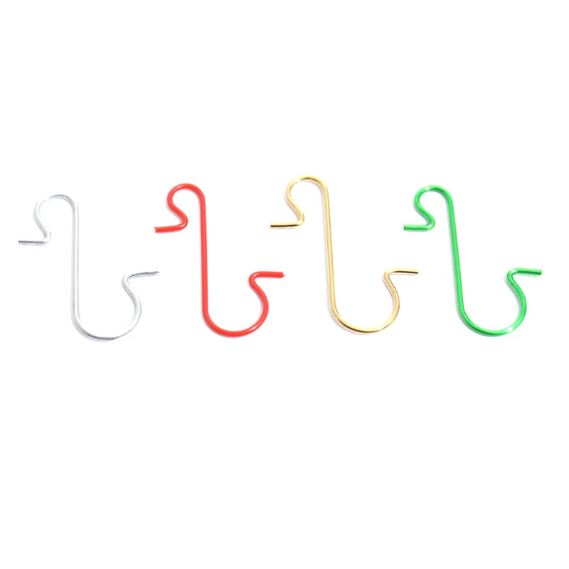 

50Pcs Christmas Ornament Metal S-Shaped Hook Holders Christmas Tree Ball Pendant