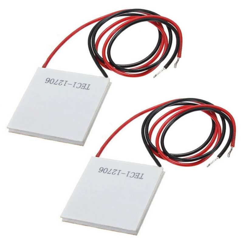 

2X 12V 5.8A 65W TEC1-12706 Thermoelectric Cooler Cooling Peltier Plate Module 40X40mm