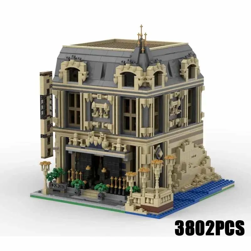 Moc Building Block Модульный Биг Бен Лаунж Палац Магазин Модель Технология Кирпич DIY