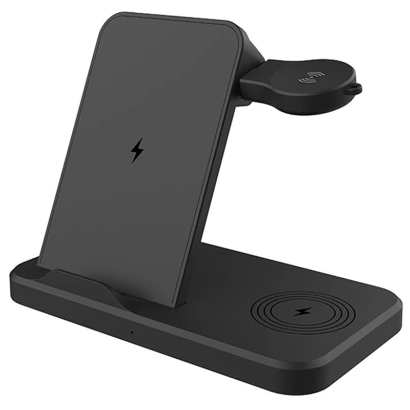 

HOT-Fast Qi Wireless Charger Stand For Samsung Active Charging Dock For Watch 4 3