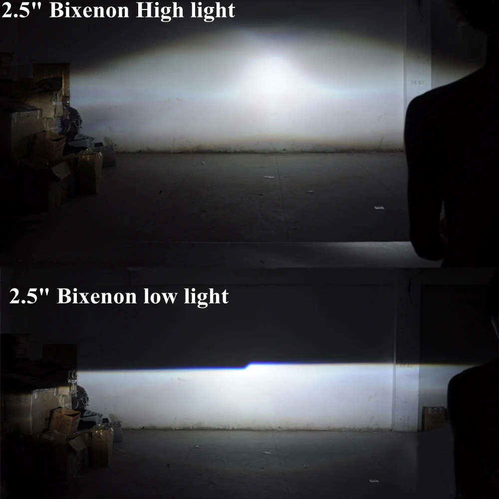 H1 B6 LED Bixenon Hid Car Projector Lens Conversion Kit 42W 5200LM CSP Y11 Chips All in one Pure White 6000K Lamp Bulb DIY on - Комплект преобразования линз проектора автомобиля H1 B6 LED Bixenon Hid, мощностью 42 Вт, яркостью 5200 люмен, с чипами CSP Y11