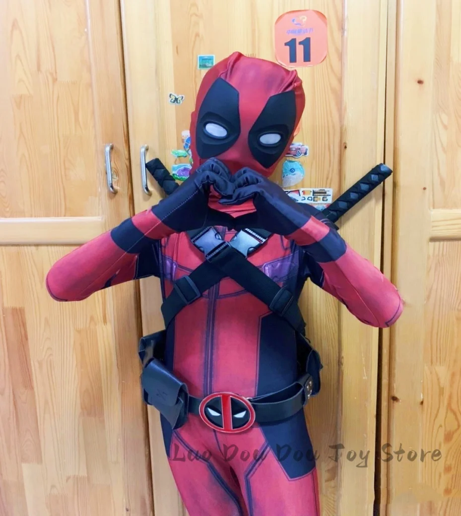 Костюмы Дэдпула для косплея боди мальчиков супергерой компрессионные