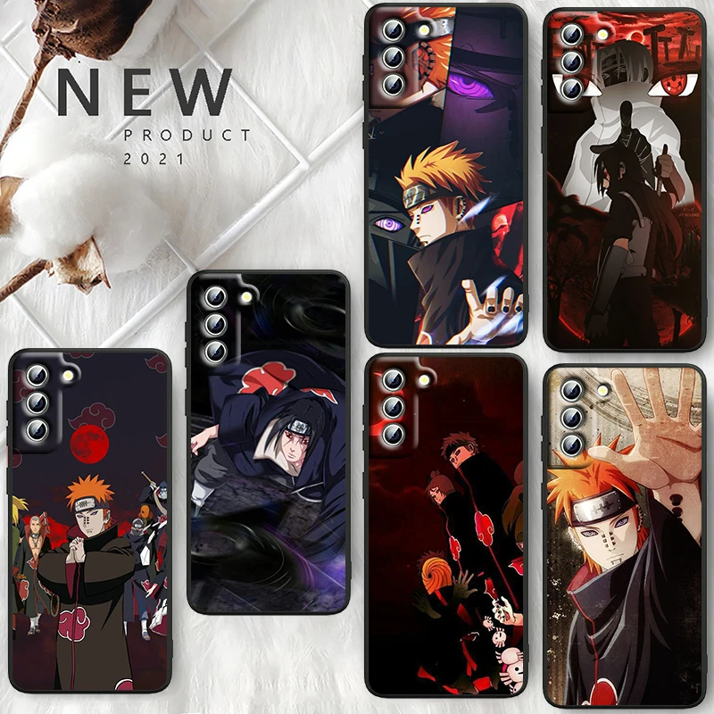 

Anime Kakashi Naruto Art For Samsung Galaxy S22 S21 S20 FE Ultra Pro Lite S10 5G S10E S9 S8 Plus S7 Edge Black Phone Case