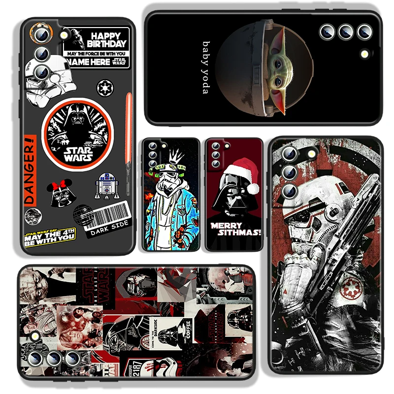 

Star Wars baby yoda Mickey For Samsung Galaxy S22 S21 S20 FE Ultra S10e S10 S9 S8 S7 S6 Edge Plus Black Silicone Phone Case
