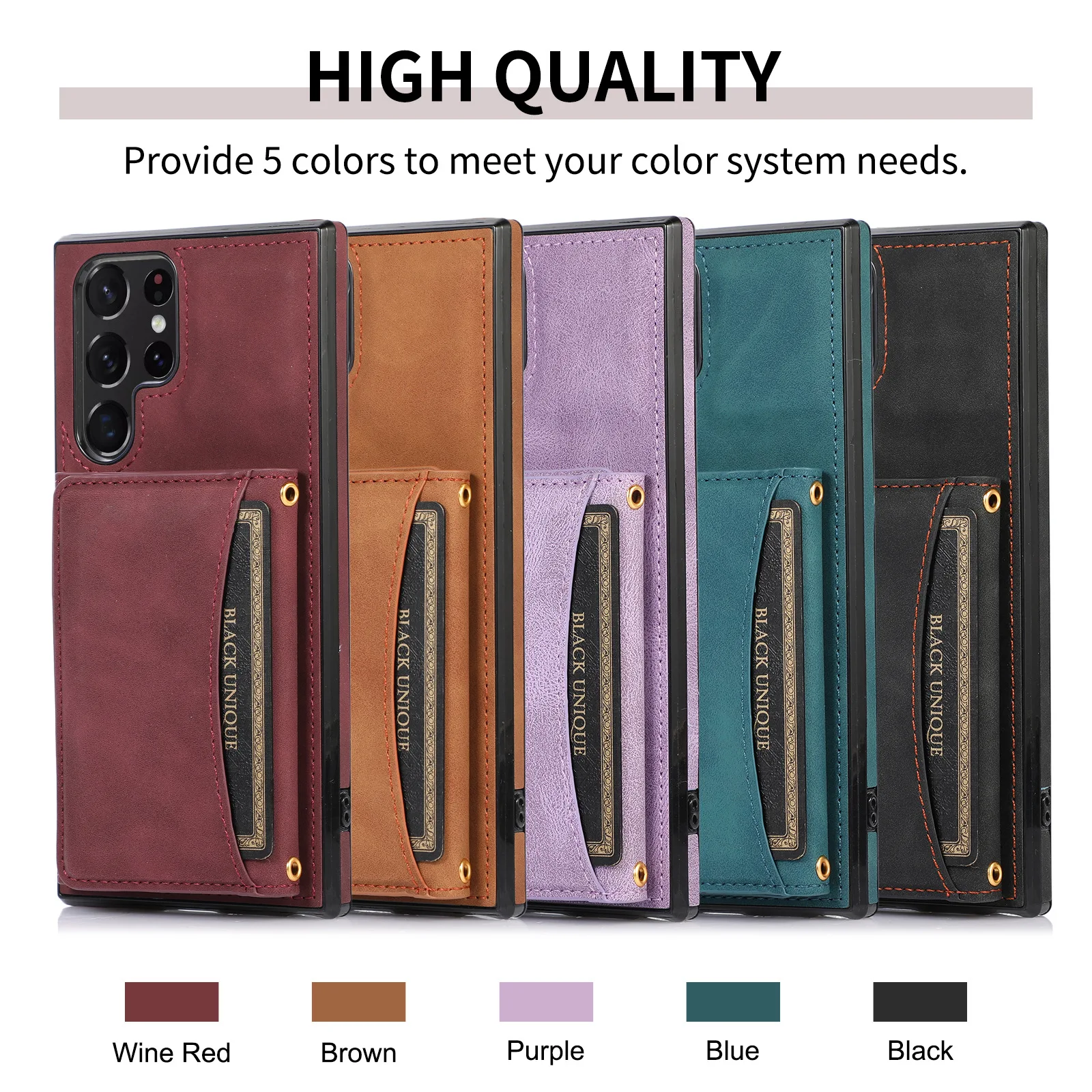

Чехол с отделением для карт для Samsung Galaxy S22 Ultra Case S22 Plus