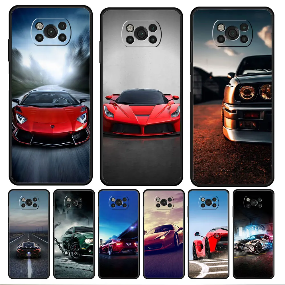 

Smartphone For Xiaomi POCO X4 11T M3 X3 NFC F4 GT M4 Pro 5G MI 11 lite F3 9T 10T Cool Sport Car Celular Coque