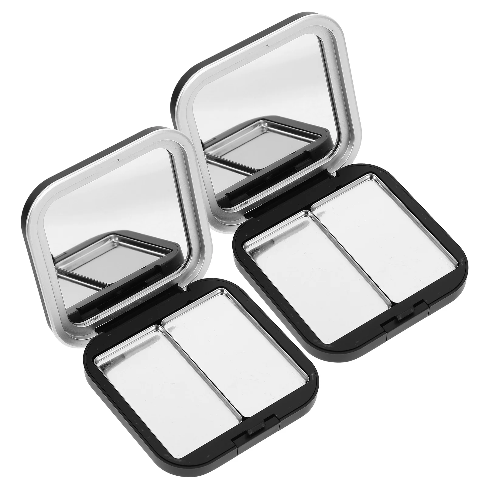 2 шт. DIY Pan коробка для теней век косметичка черные палитры пустые графина