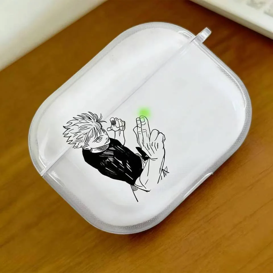 Фото Чехол для наушников в стиле японского аниме для Airpods Pro 4 3 Pro2, защитный чехол для Airpods 2 3 4, ударопрочный защитный чехол. №5