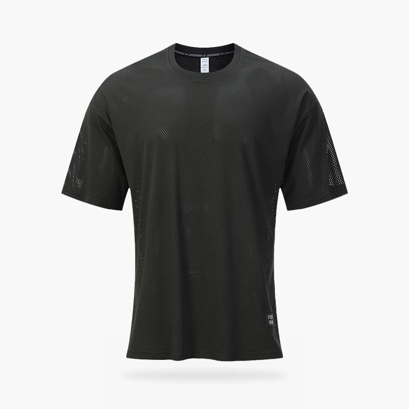 Training T-shirts For Men Letter Printed Short Sleeves Breathable Gym Jogging Running Basketball Sports Top Tank Casual Clothing