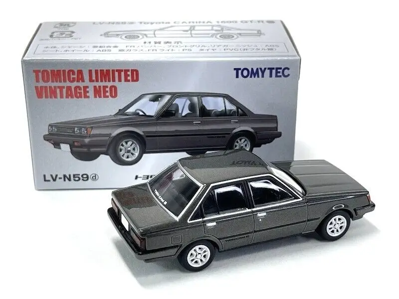 Tomica Limited Vintage NEO LV-N59d Carina 1600 GT-R 84 серый 1/64 коллекция литых моделей автомобилей