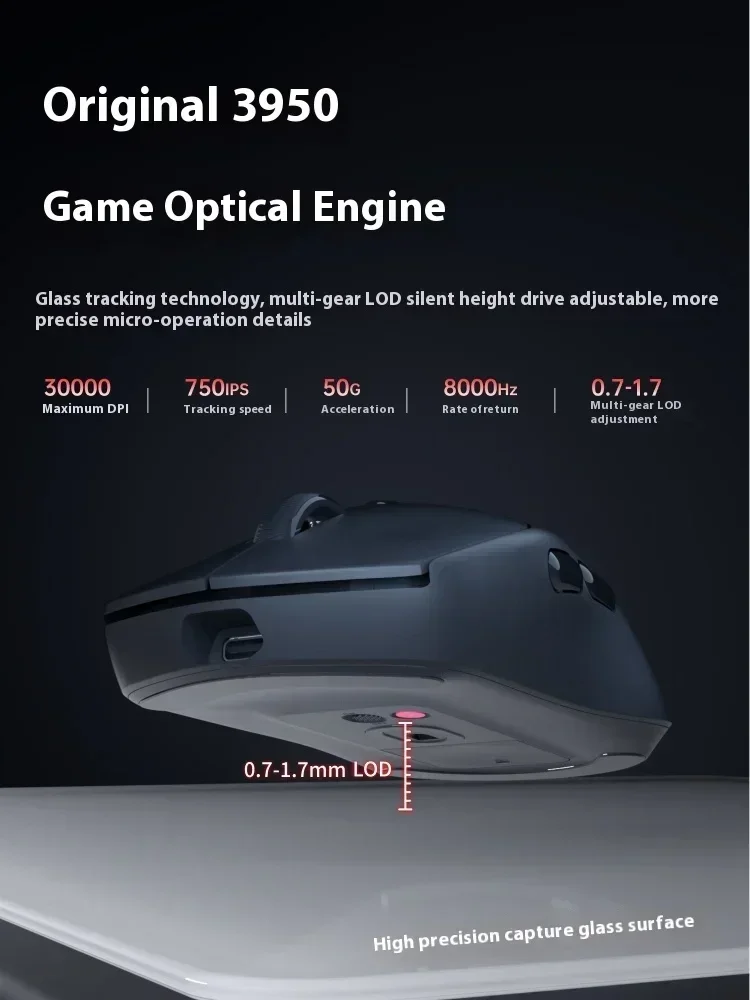 Беспроводная мышь Rapoo Vt1 Pro/Air Max Paw3950 8k двойной режим легкая игровая эргономичная