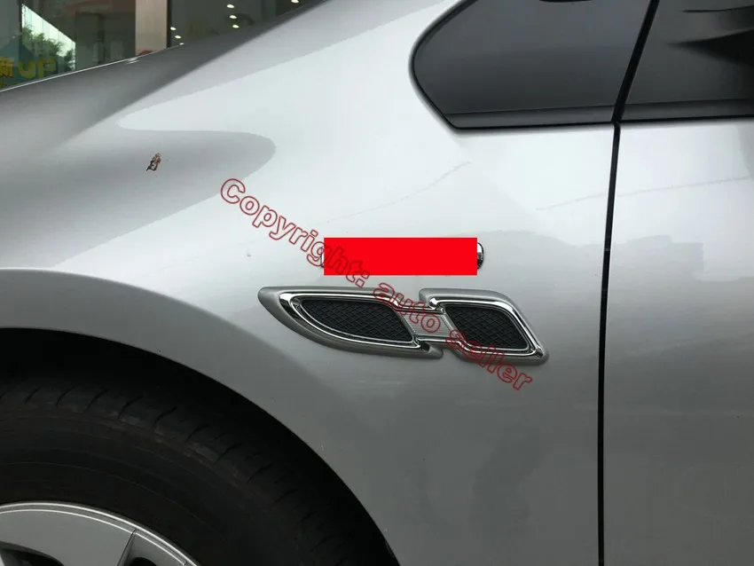 ABS хромированный воздушный поток наклейка на крыло для Toyota Prius 2016 2017