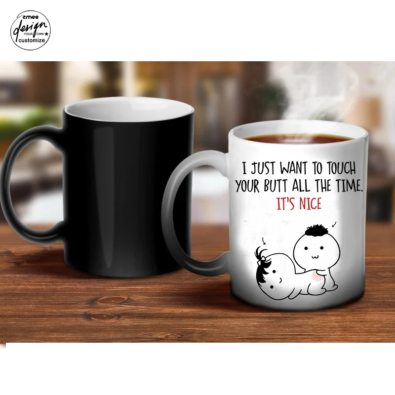 

Valentines Day Party Spoof Gift Mug Anniversary Gift Funny Lover Couple Colour Changing Mug Ceramic Mug Birthday Present