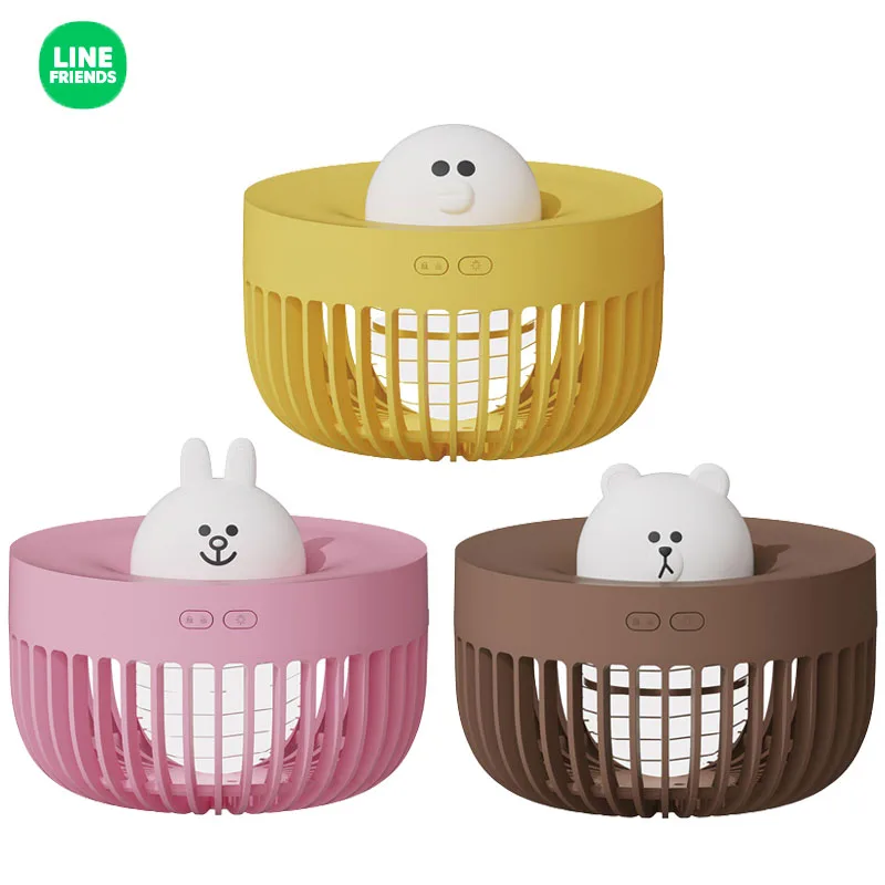 

Line Friends Kawaii Brown Sally Cony Model Doll Mosquito Repellent Lamp Cartoon Anime Night Light Cute Insect Repellent Machine