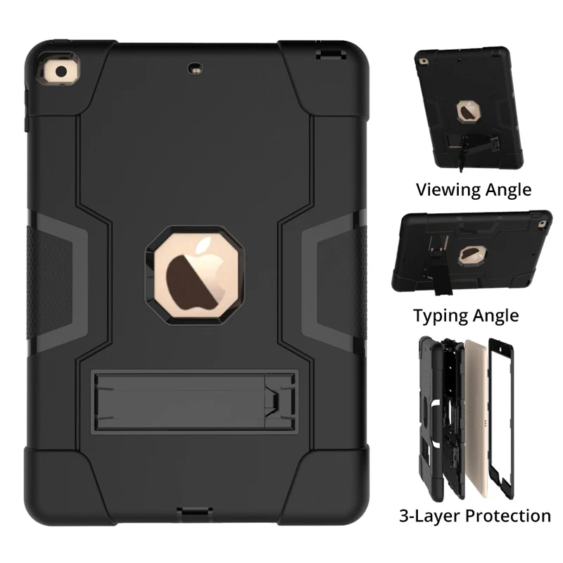 

For IPad Air 4 10.9 2020 10.2 2019 2018 2017 9.7 Air 1 2 3 Pro 10.5 11 2020 Mini 4 5 6 7 Kids Case Heavy Duty Shockproof Cover