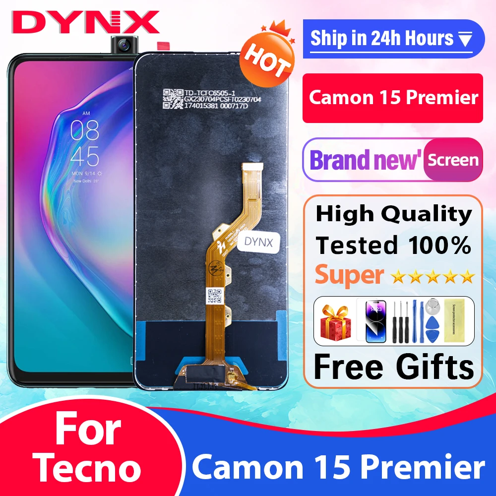 100% тестирование 6 дюйма для Tecno Camon 15 Premier CD8j ЖК-дисплей с дигитайзером сенсорного