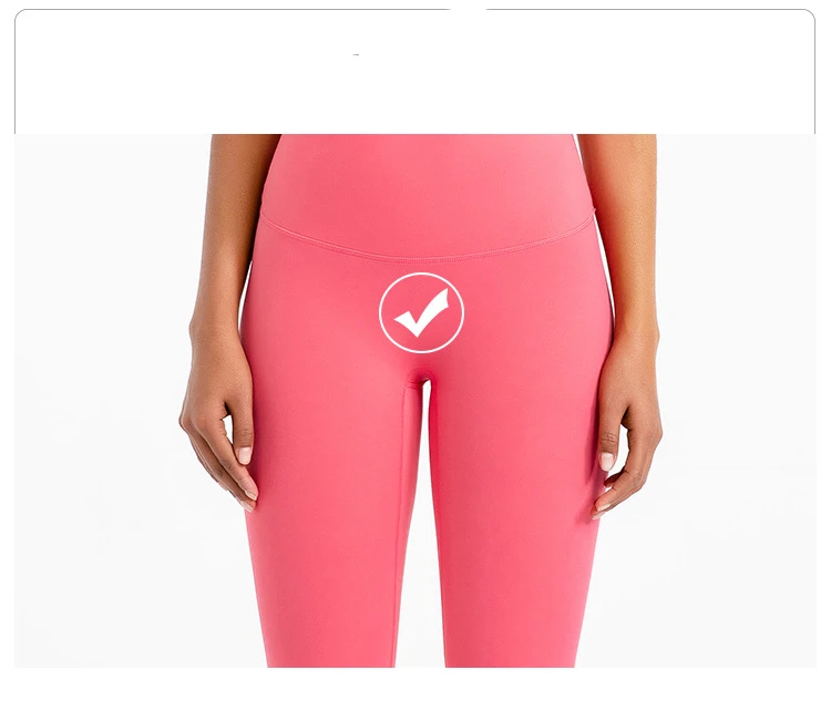 With Logo Align Ultra Soft  Women High Waist Yoga Pants SportStretch Nylon Gym Workout Leggings No Front Seam Athletic Tights