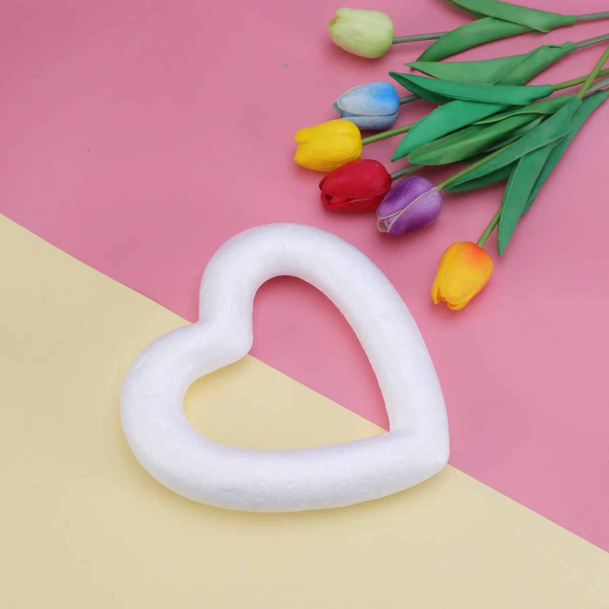 

Heart Styrofoam Wreath Craft Polystyrene Christmas Diy Ring White Shape Shapes Modeling Wedding Floral Ornament Frame Sphere