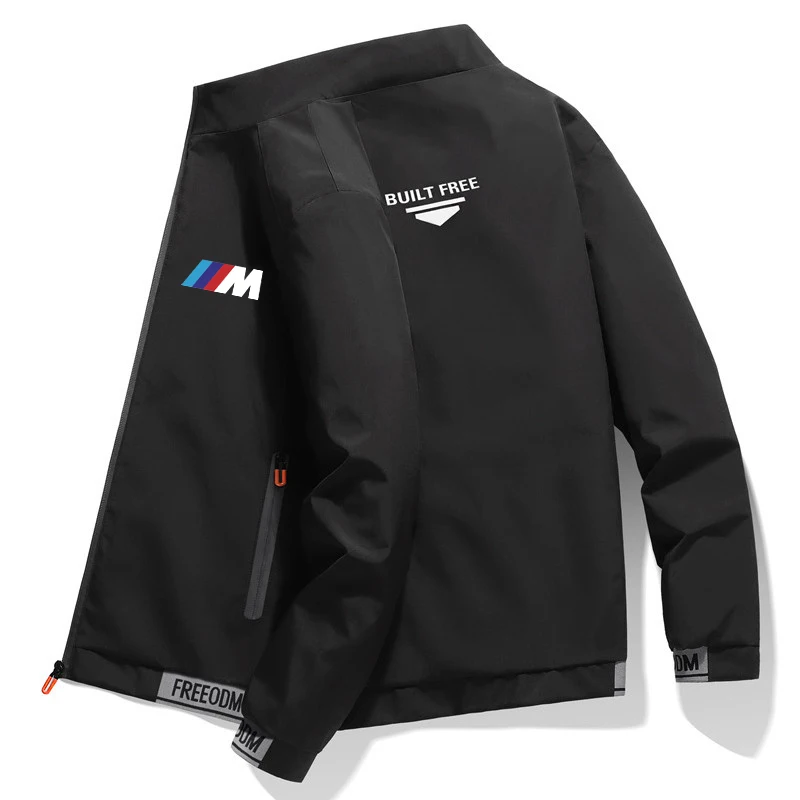 

Men's Zip Crew Neck Sweatshirt Spring Autumn 2022 BMW M Power Branded Hoodless High Quality Comfort Harajuku Jacket Top Outfit