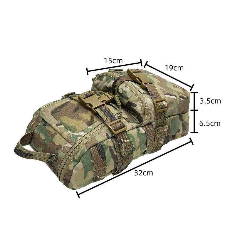 Фото IDOGEAR MBSS Мини-подсумок для гидратора 1.5 л, тактический подсумок на спинную панель жилета, многофункциональный подсумок для хранения №5