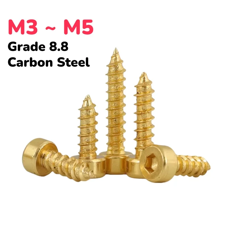 

Позолоченные саморезы M3 M3.5 M4 M5 класс 8.8