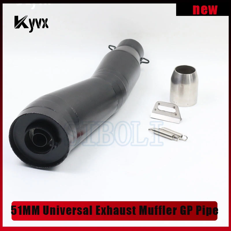 

Универсальный выхлопной глушитель для мотоцикла, GP труба 51 мм с глушителем дБ, Мотокросс, для Kawasaki ER6N AK164