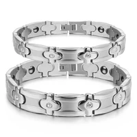 titanium magnetic therapy bracelet for women man girls arthritis pain relief wristband armband men christmas gifts jewelry