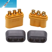mr60 male female plug with sheath protector cover 3 core brushless motor esc connector for rc model