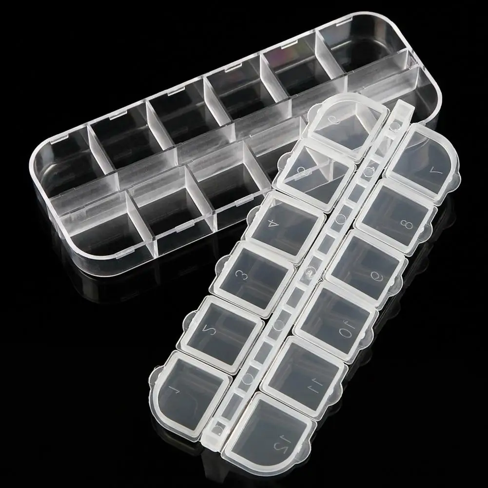 

Reusable 5Pcs Sturdy Indeformable Jewelry Storage Boxes Smooth Edge for Nail Salon
