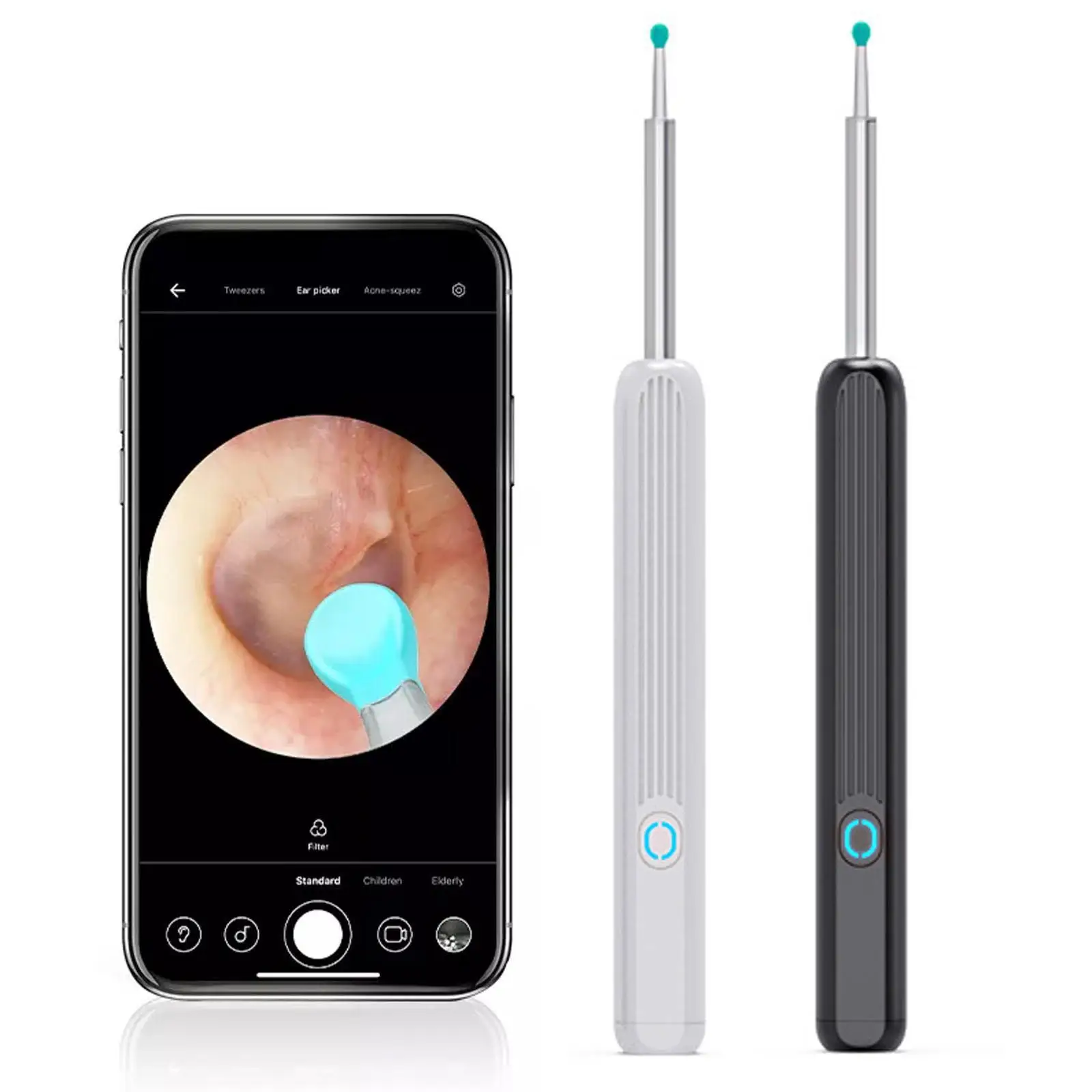 1PC Smart Visual Ear Cleaner Wax Removal Tool Sticks Otoscope Endoscope IP67 Ear Picking Stick Mini Camera Health Care