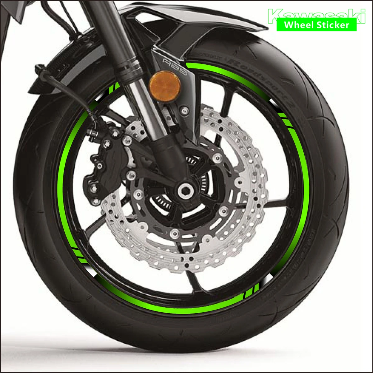 Наклейки на колеса мотоцикла для Kawasaki z750 z800 z650 h2r z900 z1000 250sl Ninja 300 w800 Er6n z400 Zx6r