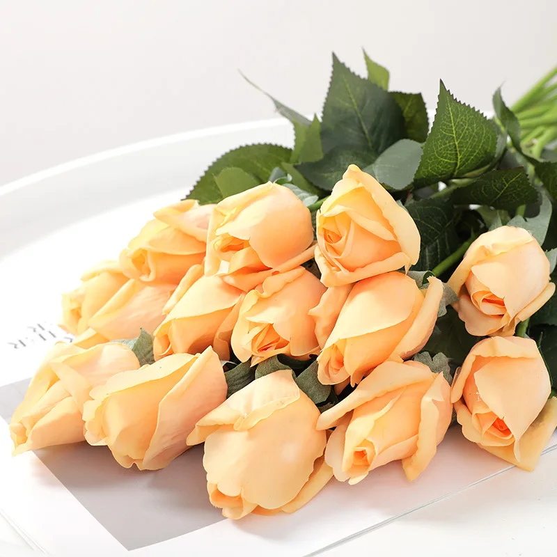 

Real Look Artificial Rose Buds,Real Touch Silk Rosebud,Realistic Design Artificial Flower with Real Feel Petals,Silk Flower Bud