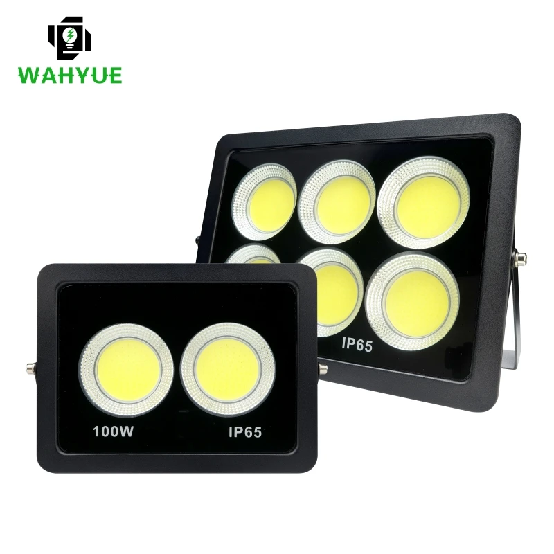 LED COB Floodlight 300W 200W 100W 50W Flood Light Outdoor Lighting 220V Spotlight IP65 Modern Waterproof Outdoor Led Garden Lamp