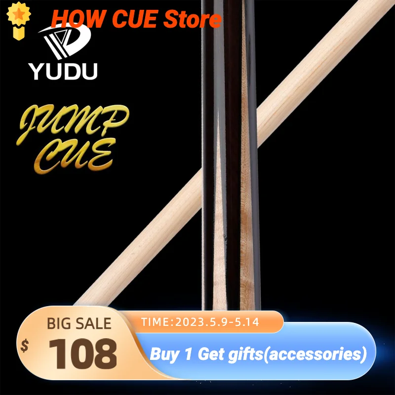 

YUDU S1 Billiard Jump Cue Stick13.5mm Tip with Joint Protector Selected Maple Shaft Billar Cost-effect 2 Pieces Jump Cue gifts