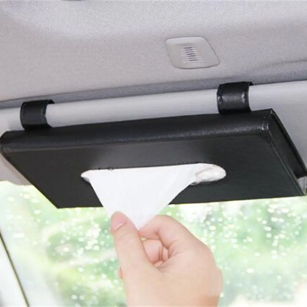 

Черная бежевая Автомобильная бумажная салфетка из искусственной кожи для стайлинга автомобиля чехол Высококачественная салфетка из бумаг...