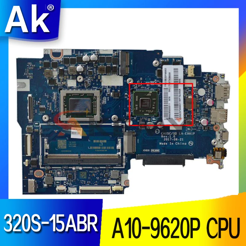 

LA-E981P материнская плата для Lenovo 320S-15ABR материнская плата для ноутбука 320S-15ABR протестированная оригинальная Рабочая материнская плата для ноу...