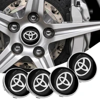 4pcs car emblem car sticker wheel center hub cover for toyota corolla yaris chr auris rav4 land cruiser camry highlander prado