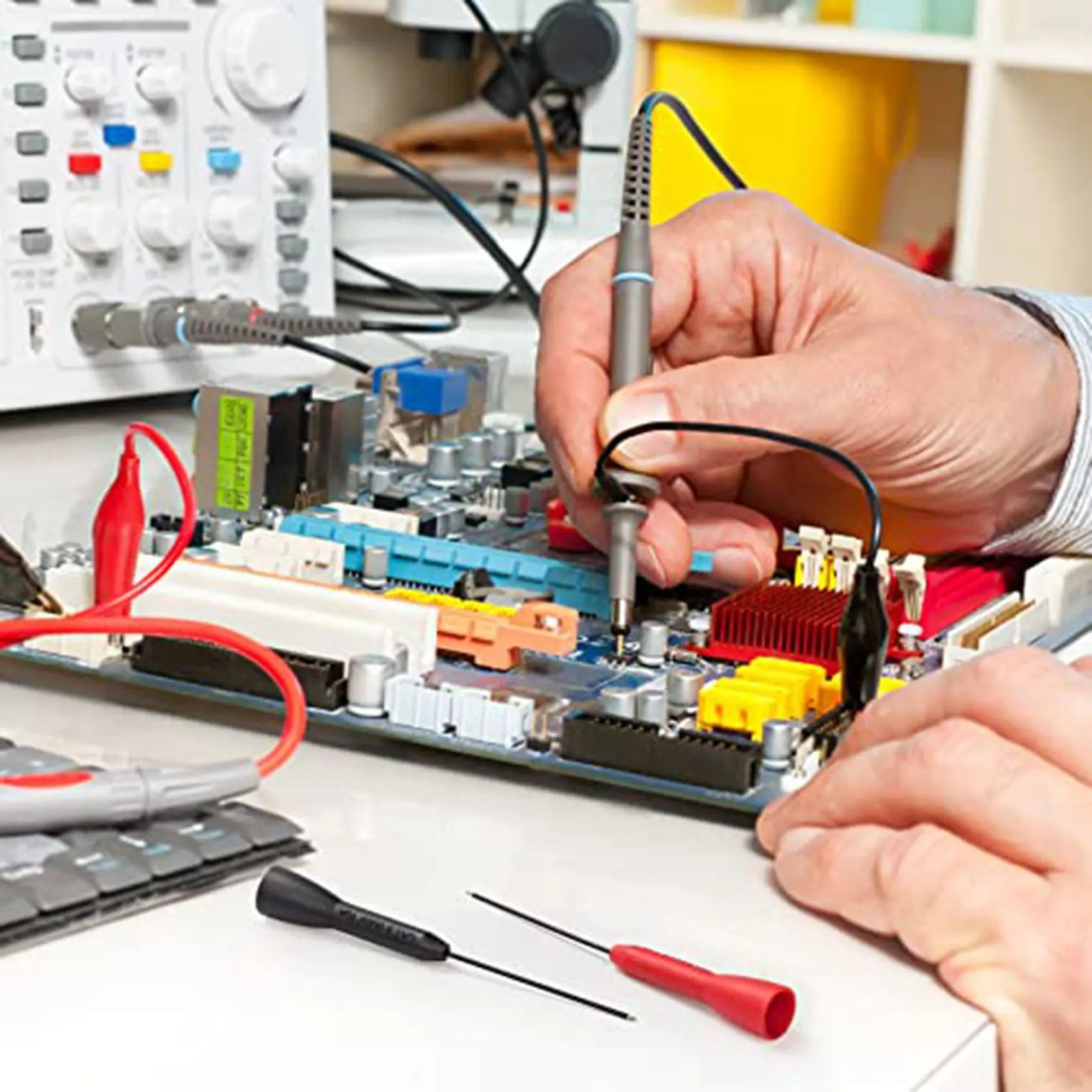 6 шт./упаковка 2-миллиметровые игольчатые тестовые щупы 600 В/10 А неразрушительный