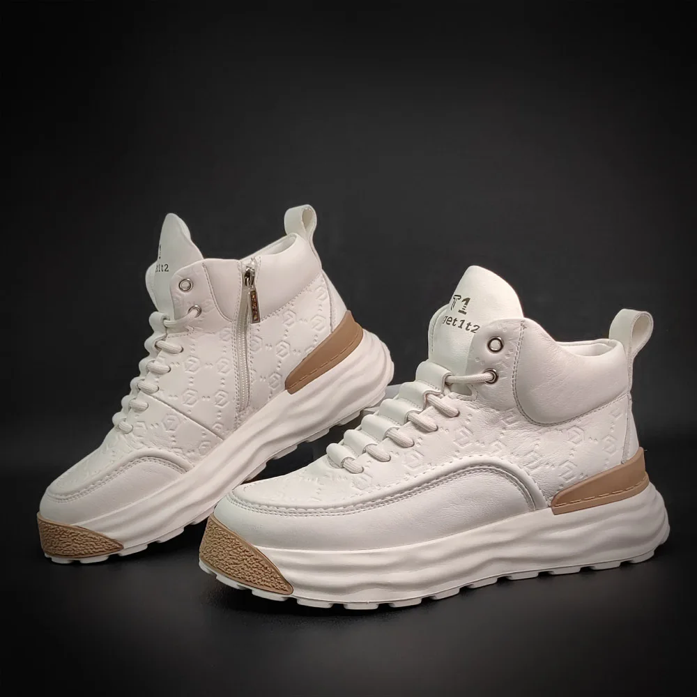 

Мужская обувь, осенняя спортивная обувь с высоким верхом, обувь для распада, Высота платформы, мужская повседневная обувь