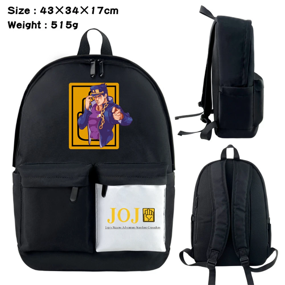 

Нейлоновый рюкзак JoJo's невероятные приключения, удобный ранец с мультипликационным рисунком для подростков, дорожная сумка для ноутбука на ...