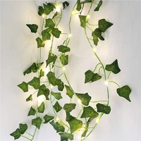 batteryusb operated ivy string lights 2m4m10m fake creeper green leaf light for christmas indoor outdoor party decoration